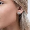 Again Jewelry Sidabriniai auskarai su smeigtukais su kubiniu cirkoniu AJNS0005