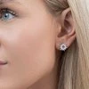 Again Jewelry Sidabriniai saulės auskarai su kubiniu cirkoniu AJNS0027