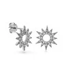 Again Jewelry Sidabriniai saulės auskarai su kubiniu cirkoniu AJNS0027