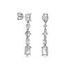 Again Jewelry Blizgantys sidabriniai kabantys auskarai su cirkoniais AJNS0029