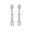Again Jewelry Blizgantys sidabriniai kabantys auskarai su cirkoniais AJNS0029