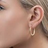 Again Jewelry Stilingi paauksuoti žiediniai auskarai AJNS0063