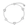 Again Jewelry Vėl Juvelyrika Sidabrinis apyrankė su širdelėmis AJNR0005