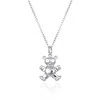 Agato Beautiful girls´ sidabrinis pakabukas Teddy Bear AGT-ND02X