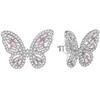 Agato Gražūs sidabriniai auskarai Butterflies AGUP3094-W/P