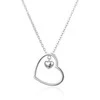 Agato Subtilus sidabrinis karoliai Heart AGS1572/47