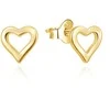Agato Dailiai paauksuoti auskarai Hearts AGUP3460-G