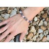 Agato Jadeite and rose quartz bead bracelet MINK18/17