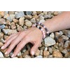 Agato Jadeite and rose quartz bead bracelet MINK18/17