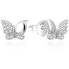 Agato Derantys sidabriniai auskarai Butterflies AGUP3508