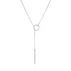 Agato Minimalistinis sidabrinis karoliai moterims AGT-N006W