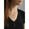 Agato Minimalistinis sidabrinis karoliai moterims AGT-N006W