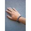 Agato Obsidiano karoliukų apyrankė MINK157/20