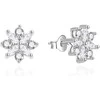 Agato Sidabriniai auskarai su cirkoniais Snowflakes AGT-E156PW
