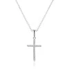 Agato Sidabriniai karoliai Cross AGS1595/47 (grandinė, pakabukas)