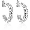 Agato Sidabriniai pusapvaliai auskarai AGT-E191P