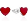 Agato Sidabriniai auskarai su smeigtukais Hearts AGT-E125S
