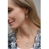 Agato Beautiful sidabrinis jewelry set Snowflakes AGT-SET03W (earrings, pakabukas, pendant)