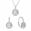 Agato Sidabrinis jewelry set Tree of Life AGSET368R (earrings, pakabukas, pendant)
