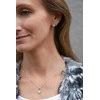 Agato Sidabrinis jewelry set Snowflakes AGT-SET01W (earrings, pakabukas, pendant)