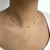 Alisia Puikus sidabrinis karoliai su juodu spineliu AL4081-Argento-Spinello