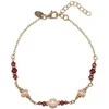 Alisia Gold-plated bracelet with pearls and garnets AL5182.01.029