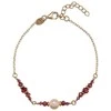Alisia Gold-plated bracelet with pearls and garnets AL5180.01.029