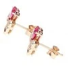 Amen Rožinė Gold Plated Sidabrinis Earrings with Love EQURR Zircons