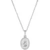 Amen Sidabrinis children´s pakabukas Angel with zircons Angels CLANSMBB (chain, pendant)