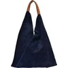 Anna Luchini Women's leather Hobo handbag AL 8166 Blu