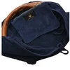 Anna Luchini Women's leather Hobo handbag AL 8166 Blu