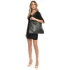 Anna Luchini Women's leather Hobo handbag AL 1386 Nero
