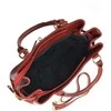 Anna Luchini Women's leather handbag AL 1762 Rosso Scuro