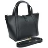 Anna Luchini Women's leather handbag AL WH TSBV 20 Nero