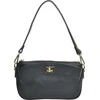 Anna Luchini Women's leather handbag AL TSBV 23 Nero