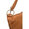 Anna Luchini Women's leather handbag AL 8178T Cognac