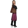 Anna Luchini Women's leather Hobo handbag AL 8166 Marrone