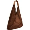 Anna Luchini Women's leather Hobo handbag AL 8166 Marrone