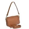 Anna Luchini Women's leather handbag AL TSBV 23 Cognac