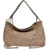 Anna Luchini Women's leather handbag AL 8178T Fango