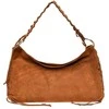 Anna Luchini Women's leather handbag AL 8178T Cognac