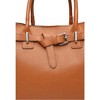 Anna Luchini Women's leather handbag AL117 Cognac