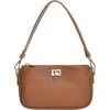 Anna Luchini Women's leather handbag AL TSBV 23 Cognac