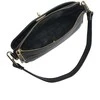 Anna Luchini Women's leather handbag AL TSBV 23 Nero