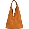 Anna Luchini Women's leather Hobo handbag AL 8166 Cognac