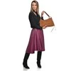 Anna Luchini Women's leather handbag AL 8178T Cognac