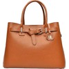 Anna Luchini Women's leather handbag AL117 Cognac