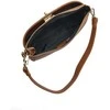 Anna Luchini Women's leather handbag AL TSBV 23 Cognac