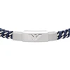 Armani Designer leather mėlynas bracelet EGS3319040