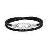 Armani Fashion leather bracelet Eagle Logo EGS3299040